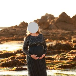 ASOS Maternity Maya dress in Navy size 8